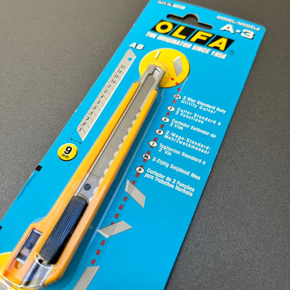 Estilete OLFA A-3 – 9mm com Trava Automática | Corte Profissional