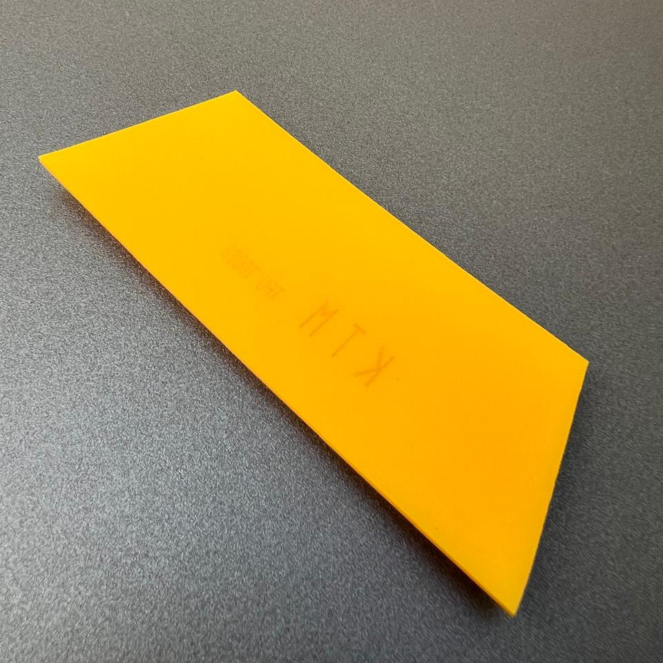 Borracha KTM Amarela Angular 13cm – Macia para Acabamento Fino