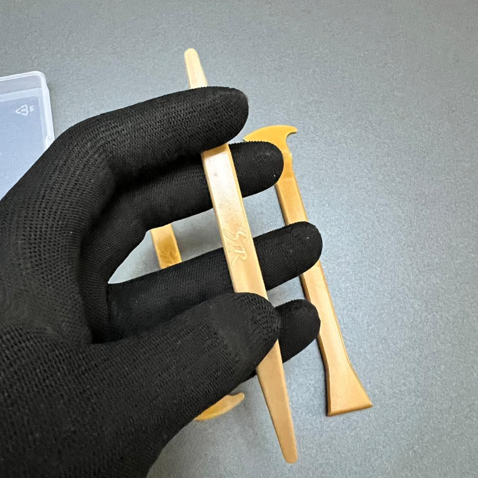 Kit 3 Espátulas STR – Para Detalhamento e Corte de PPF, Vinil e Adesivos