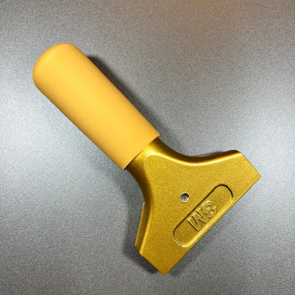 Cabo Alumínio Dourado STR 15cm em Alumínio – Bocal de 10cm para Borrachas Profissionais