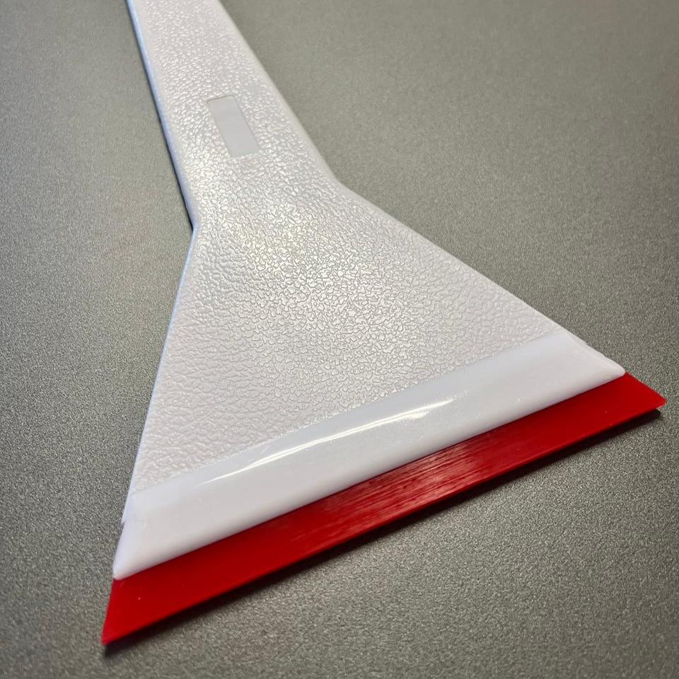 Espátula Longa 30x14cm com Ponta de Borracha – Ideal para Aplicação em Para-brisas