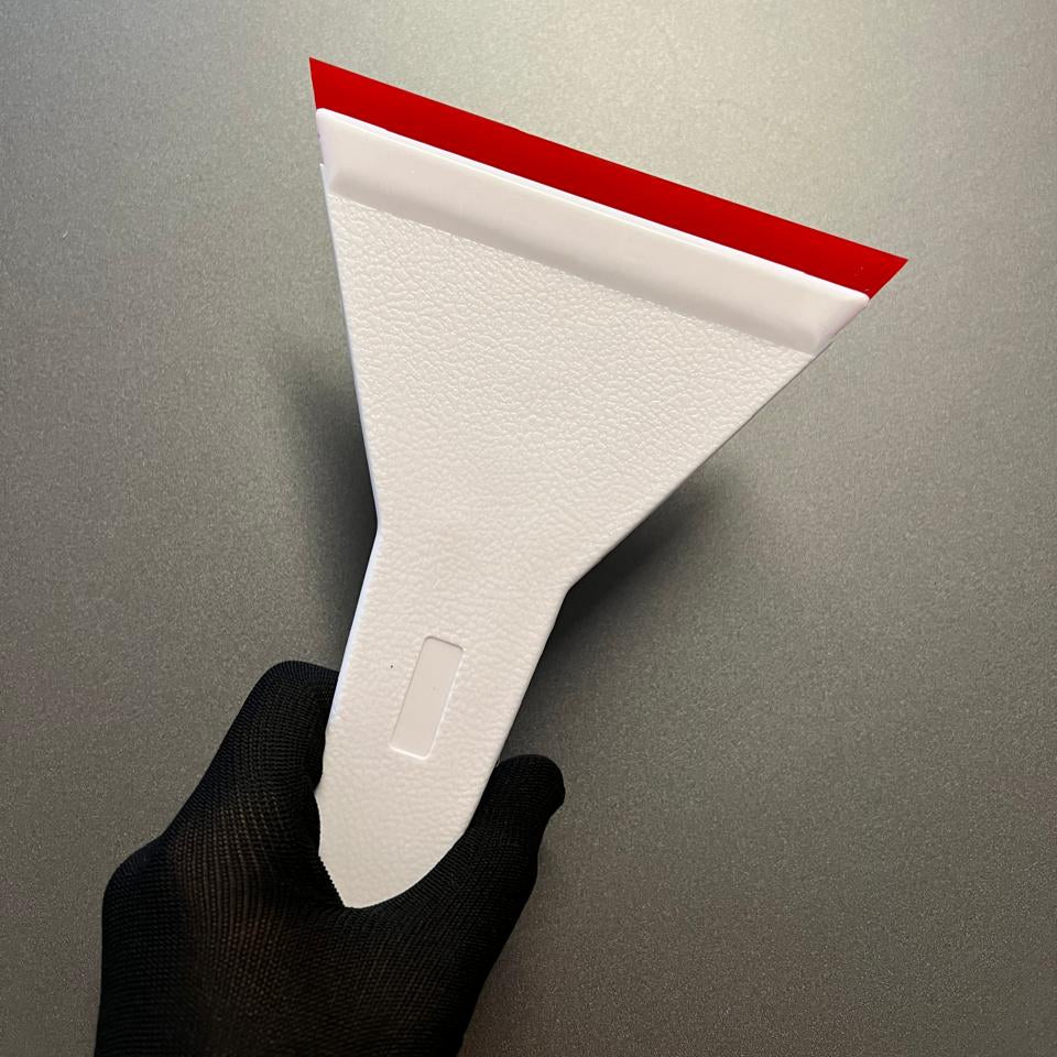 Espátula Longa 30x14cm com Ponta de Borracha – Ideal para Aplicação em Para-brisas