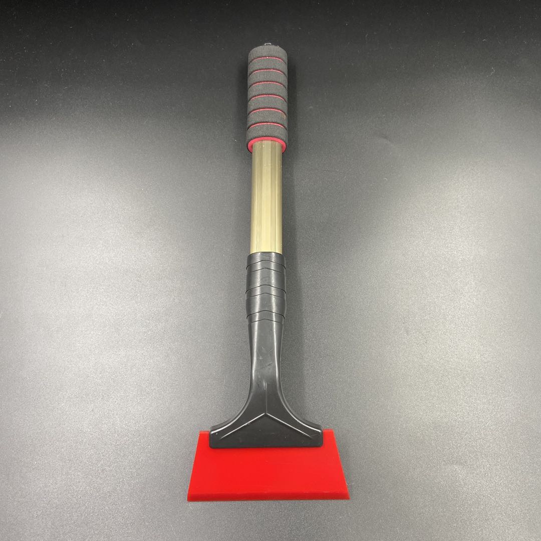 Rodo para Limpeza e Instalação com Cabo Extra Longo 40cm – Borracha Vermelha Rígida 13cm