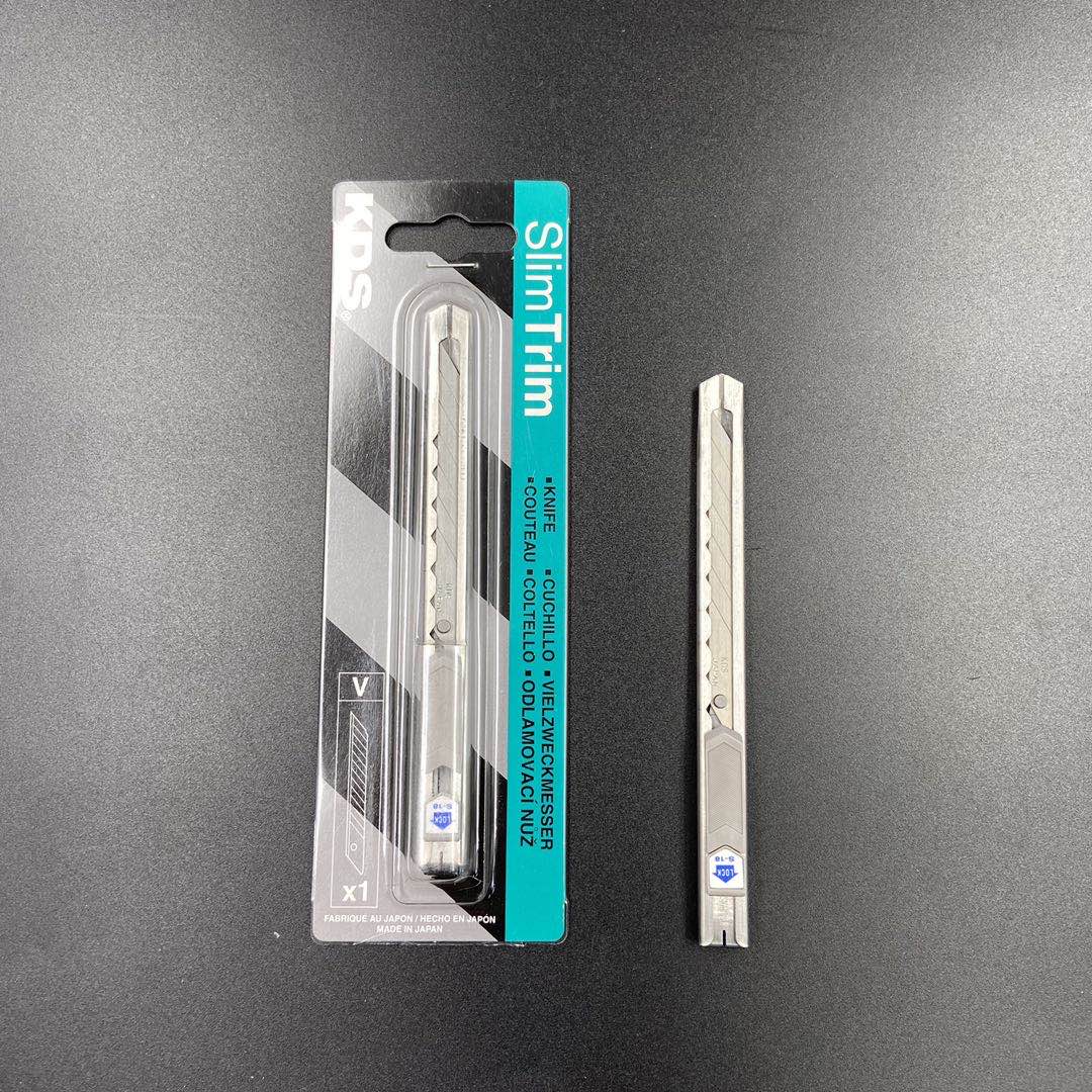 Estilete KDS Inox Slim 9mm 30° – 1 Lâmina Inclusa