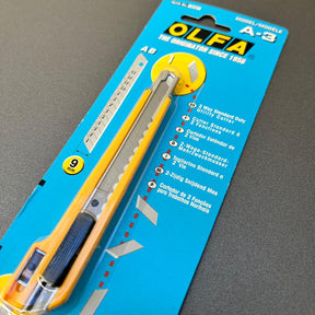 Estilete OLFA A-3 – 9mm com Trava Automática | Corte Profissional