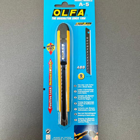 Estilete OLFA A-5 – 9mm com Trava Automática e Corpo Reforçado