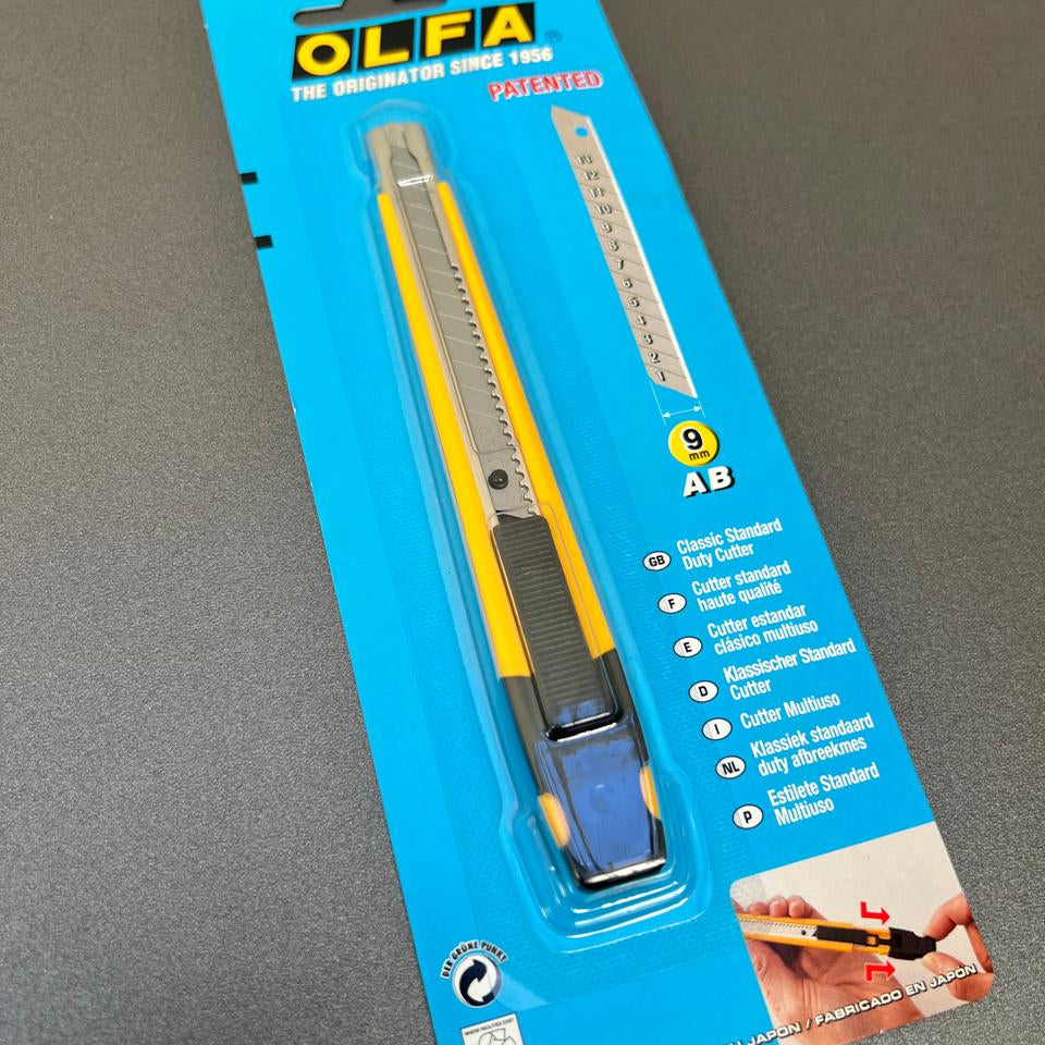Estilete OLFA A-1 – 9mm Profissional para Aplicação e Corte de Precisão