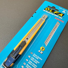 Estilete OLFA A-1 – 9mm Profissional para Aplicação e Corte de Precisão