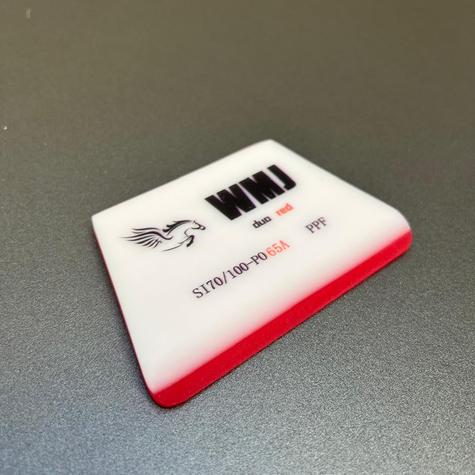 Borracha WMJ Duo Red 65A – Aplicação de PPF Profissional