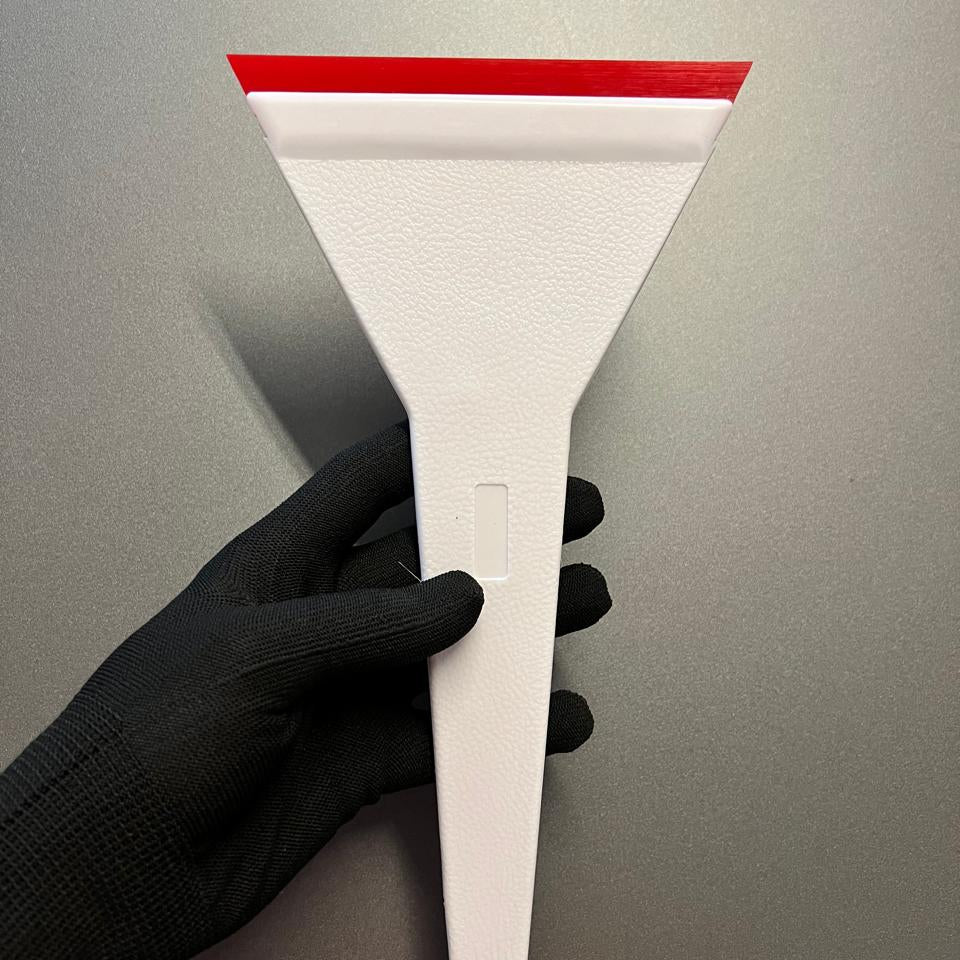 Espátula Longa 30x14cm com Ponta de Borracha – Ideal para Aplicação em Para-brisas