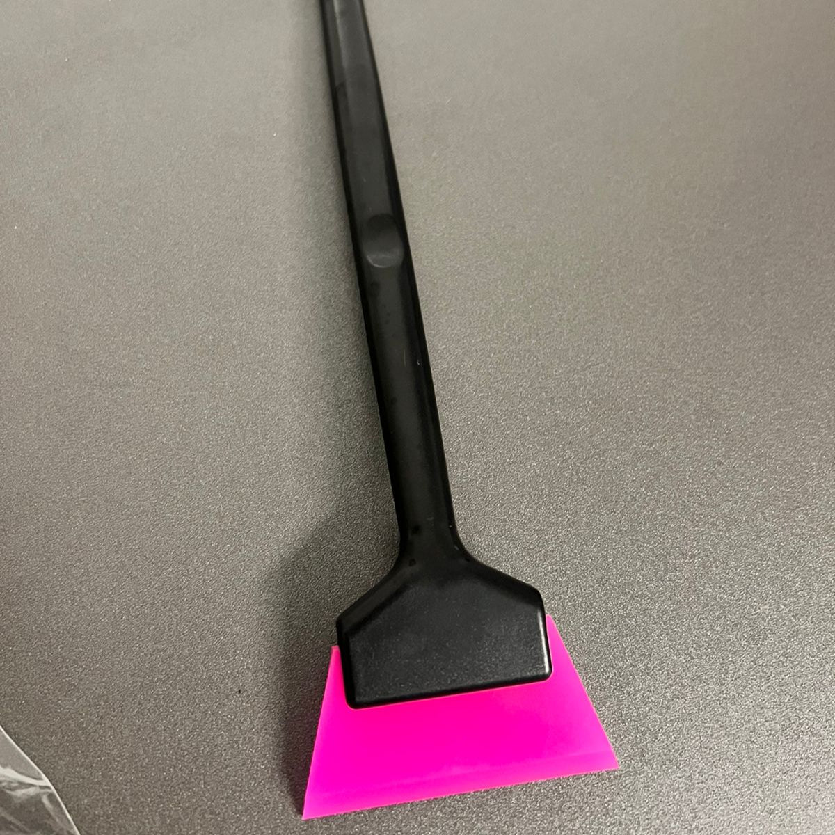 Mini Rodinho 20cm com Borracha Rosa – Aplicação em Vidros Pequenos e Detalhes