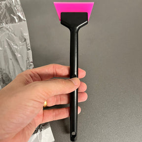 Mini Rodinho 20cm com Borracha Rosa – Aplicação em Vidros Pequenos e Detalhes