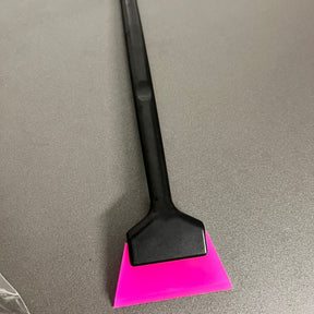 Mini Rodinho 20cm com Borracha Rosa – Aplicação em Vidros Pequenos e Detalhes