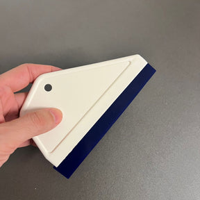 Rodo Trapézio Azul com Borracha de Média Rigidez – Limpeza Eficiente na Instalação de Películas