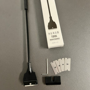 Raspador com Cabo Fino 33cm + Lâmina de 4cm – Kit com 5 Lâminas Ratinho e Chavinha