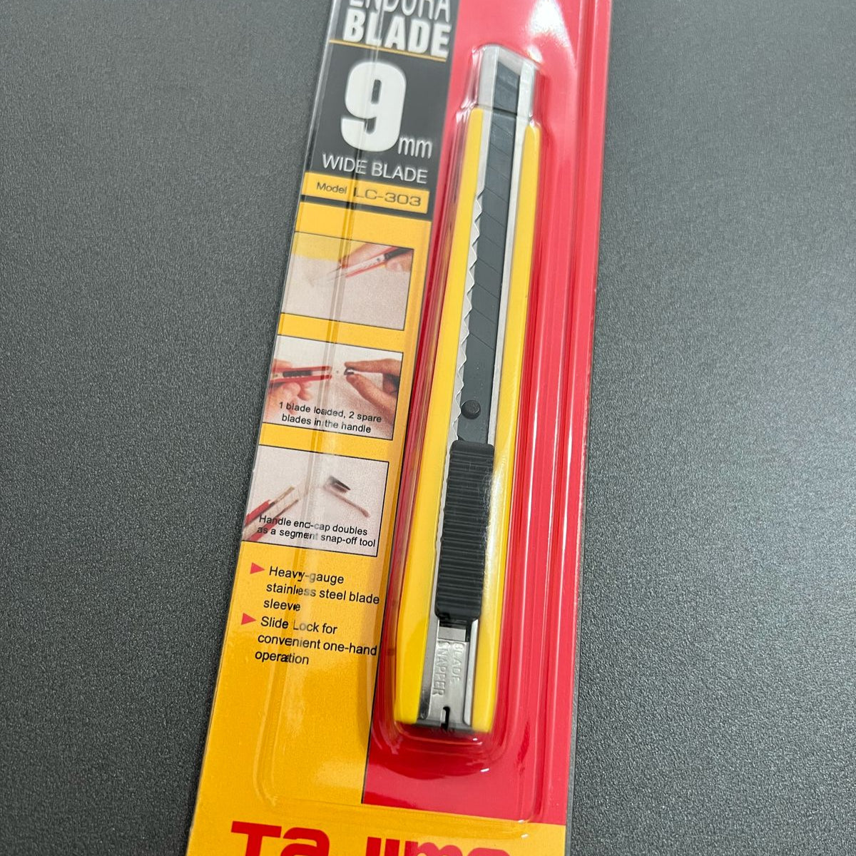 Estilete Tajima Amarelo com Lâmina 9mm 45° – Corte Profissional com Precisão