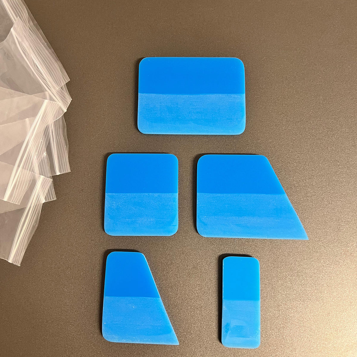 Kit de Borrachas para PPF – 5 Peças | Cores: Rosa, Azul, Verde ou Preto